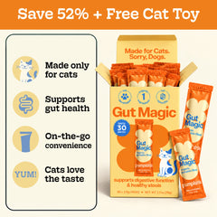 Gut Magic: save 52% plus a free cat toy